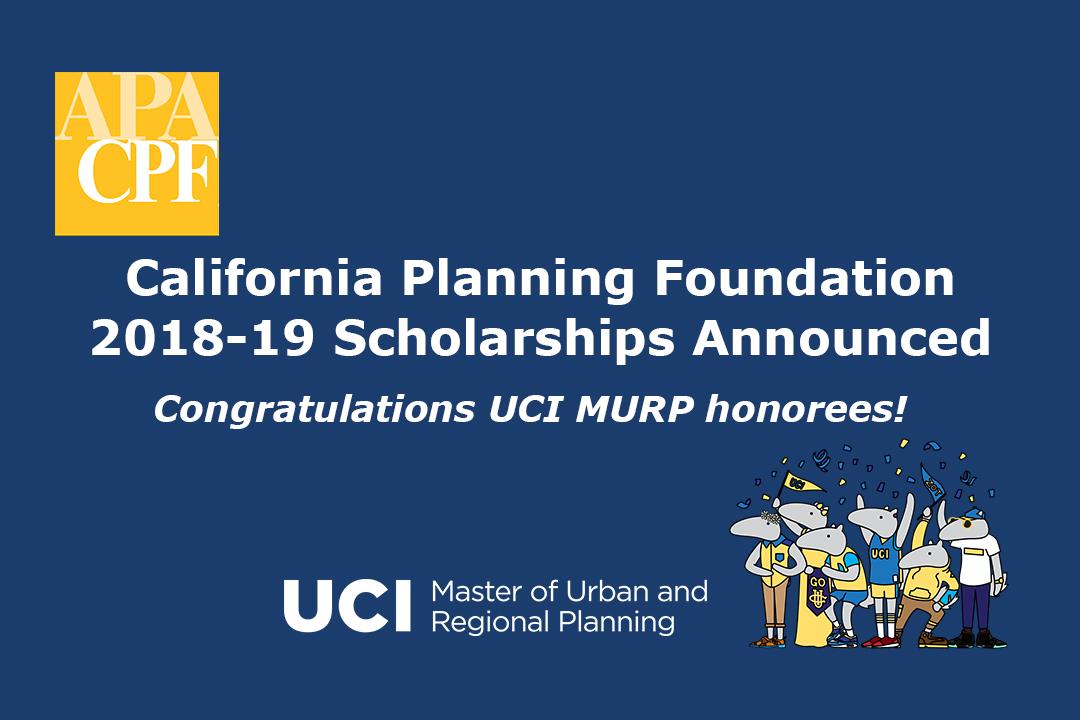 CPF Scholarships Congratulations UCI MURP Honorees